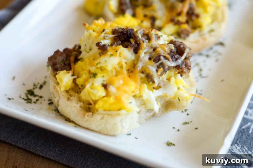 Crispy Air Fryer Breakfast Muffin Pizzas 7 Air Fryer Breakfast Pizzas with English Muffins