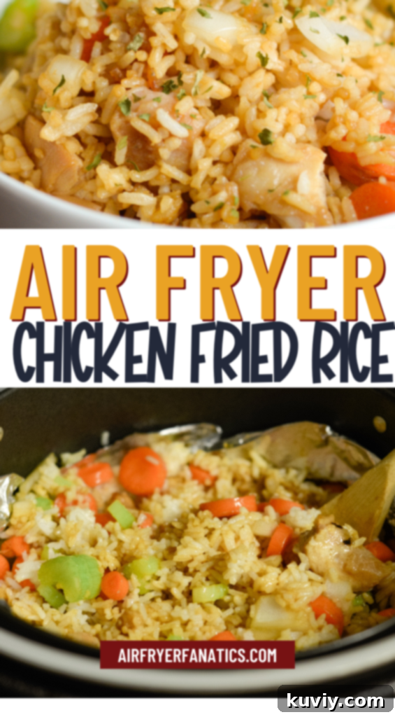 Crispy Gluten Free Air Fryer Chicken Fried Rice 3 AIR FRYER CHICKEN FRIED RICE GLUTEN FREE
