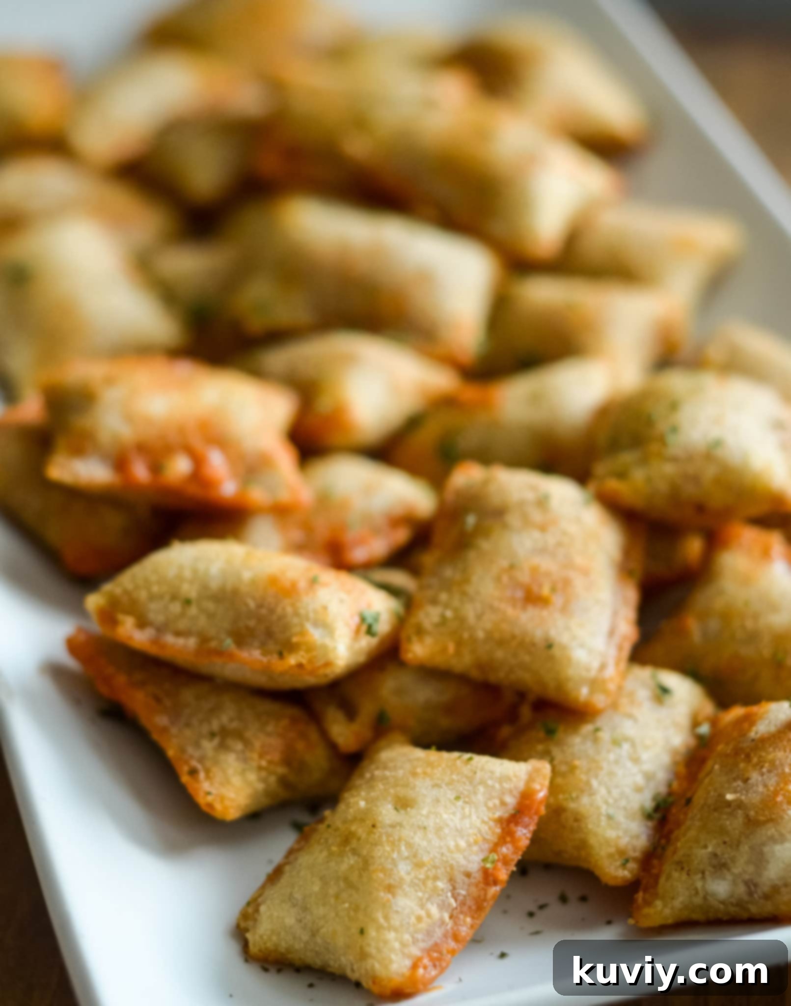 air fryer pizza rolls cooked to crispy perfection