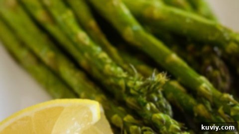 Air Fryer Seasoned Asparagus - A quick and healthy vegetable side