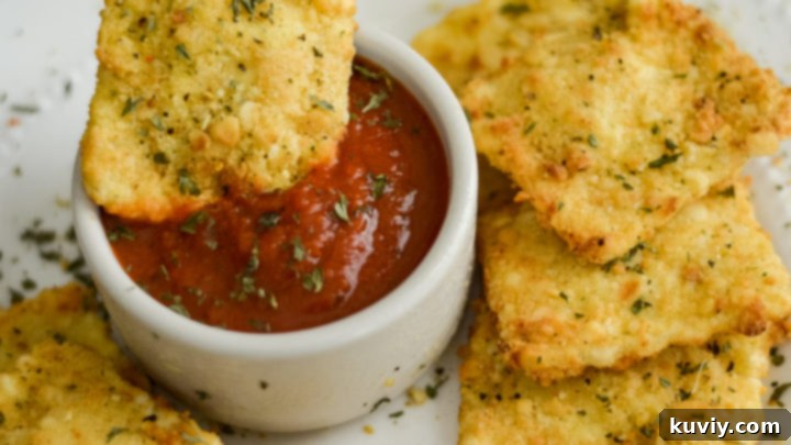 Air Fryer Fried Ravioli - Crispy and delicious, gluten-free option available