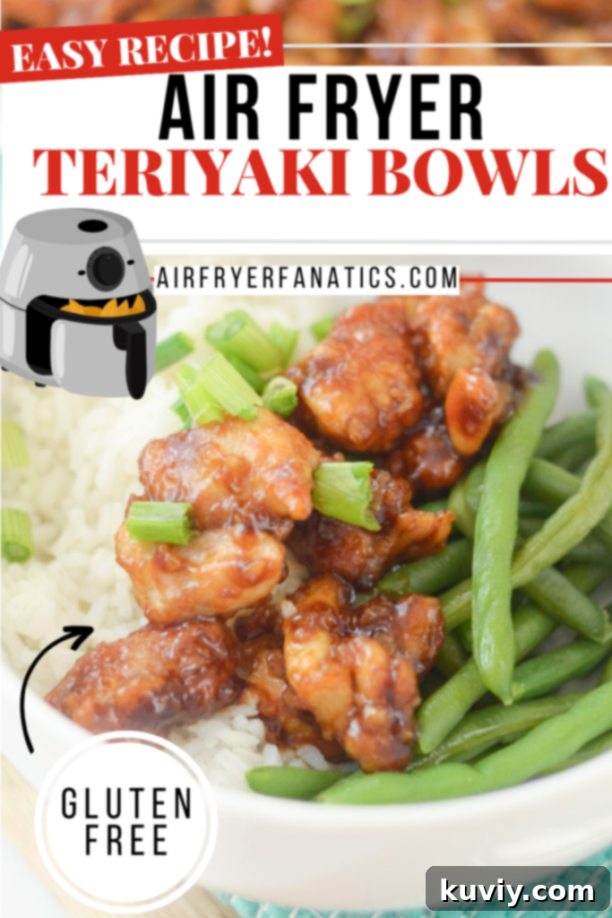 air fryer chicken teriyaki bowls