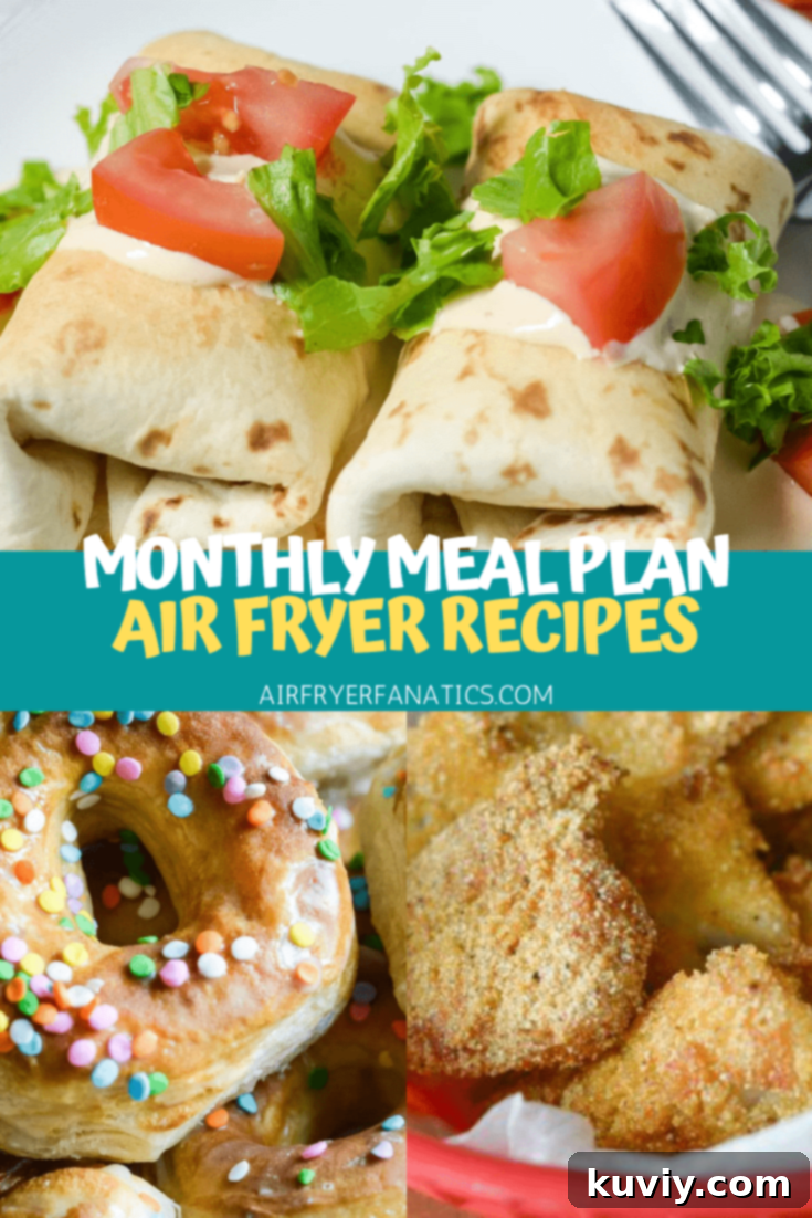 Air Fryer Meal Plan Banner