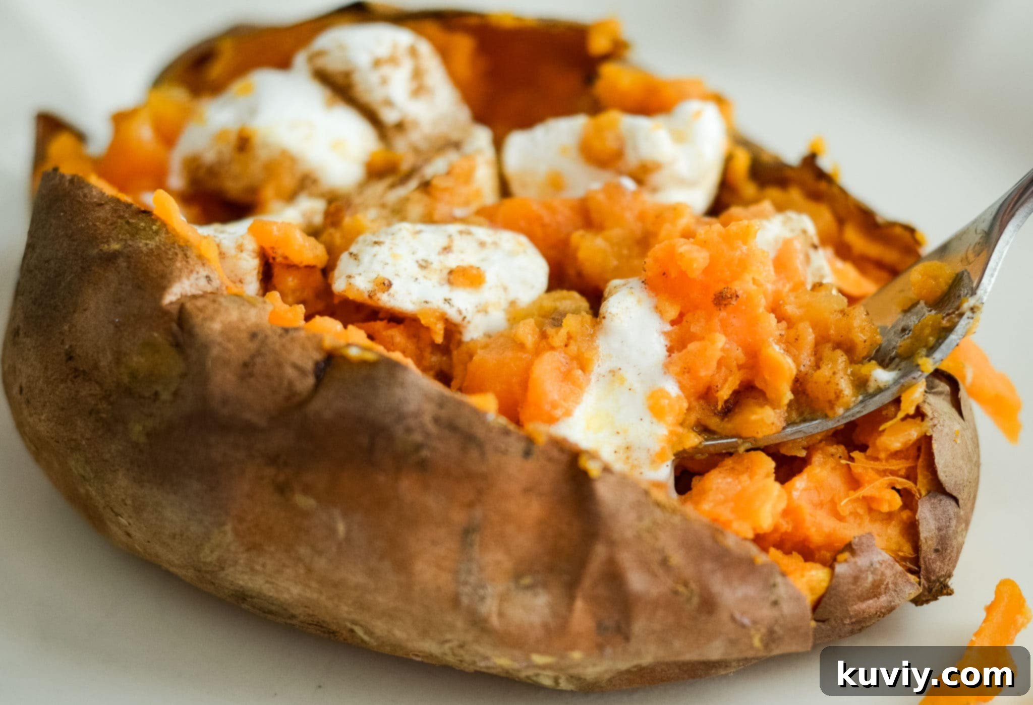 Air Fryer Sweet Potatoes with a crispy exterior
