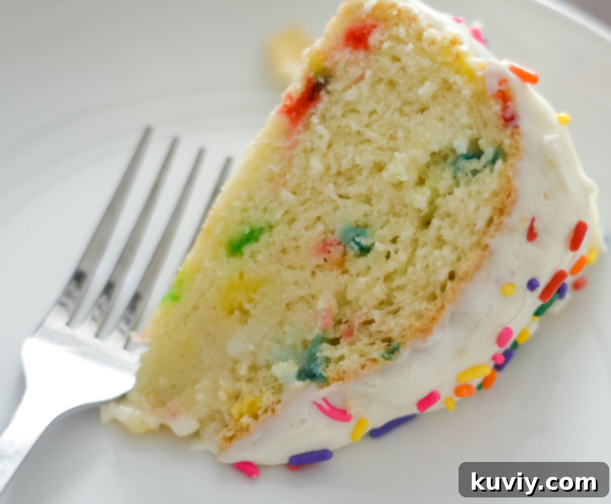 Gluten-Free Air Fryer Cake - A slice of delicious gluten-free cake baked in an air fryer.