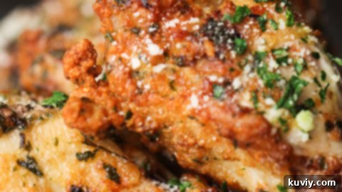 Garlic Parmesan Chicken Wings in an Air Fryer