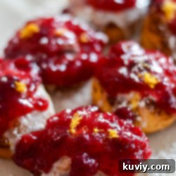 Air Fryer Cranberry Cinnamon Swirls with Zesty Glaze 6 Air Fryer Cranberry Glazed Cinnamon Rolls