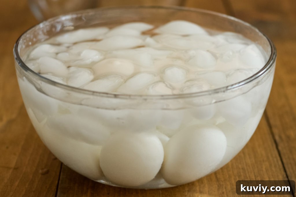 Perfectly Peelable Air Fried Hard Boiled Eggs 4 air fryer hard boiled eggs