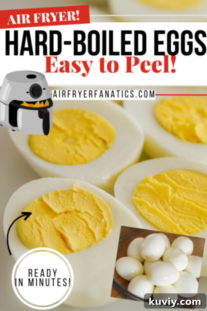 Perfectly Peelable Air Fried Hard Boiled Eggs 8 air fryer hard boiled eggs
