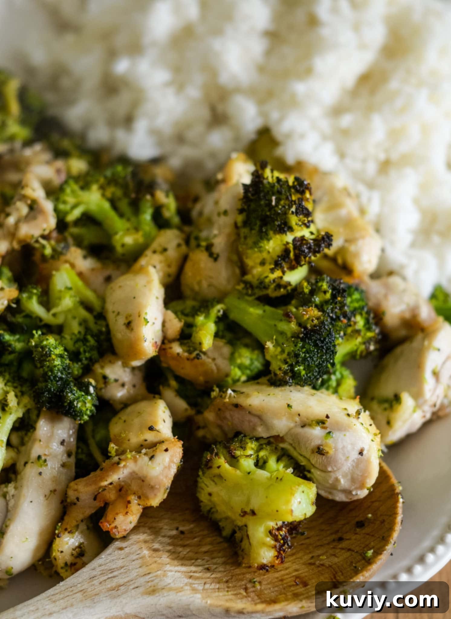 Woman happily checking her air fryer meal plan