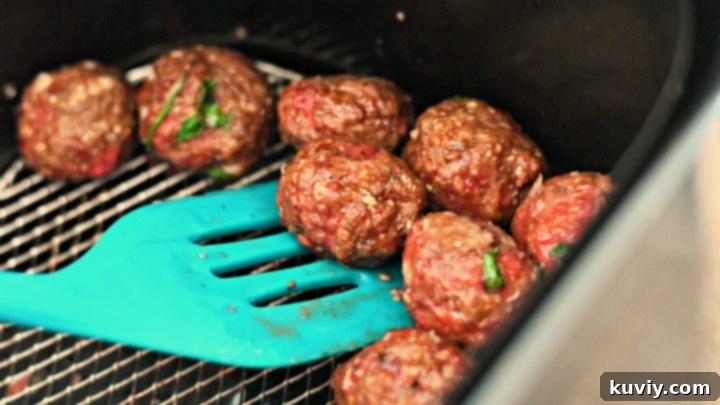 Easy Parmesan Meatballs in Air Fryer
