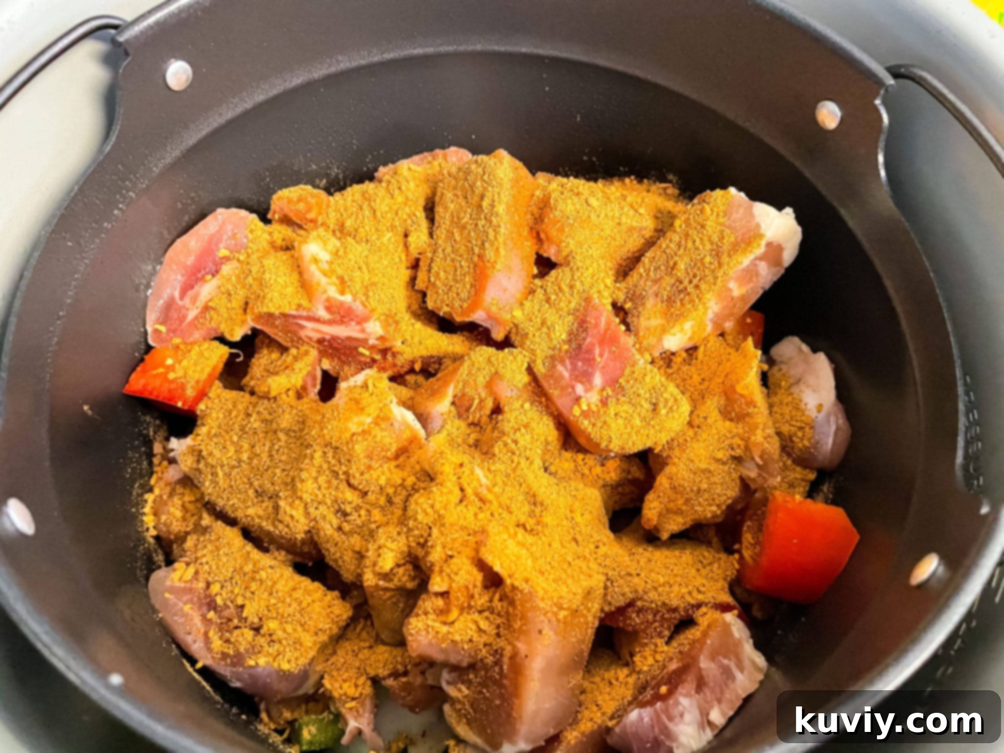 Air Fryer Chicken and Shrimp Fajitas