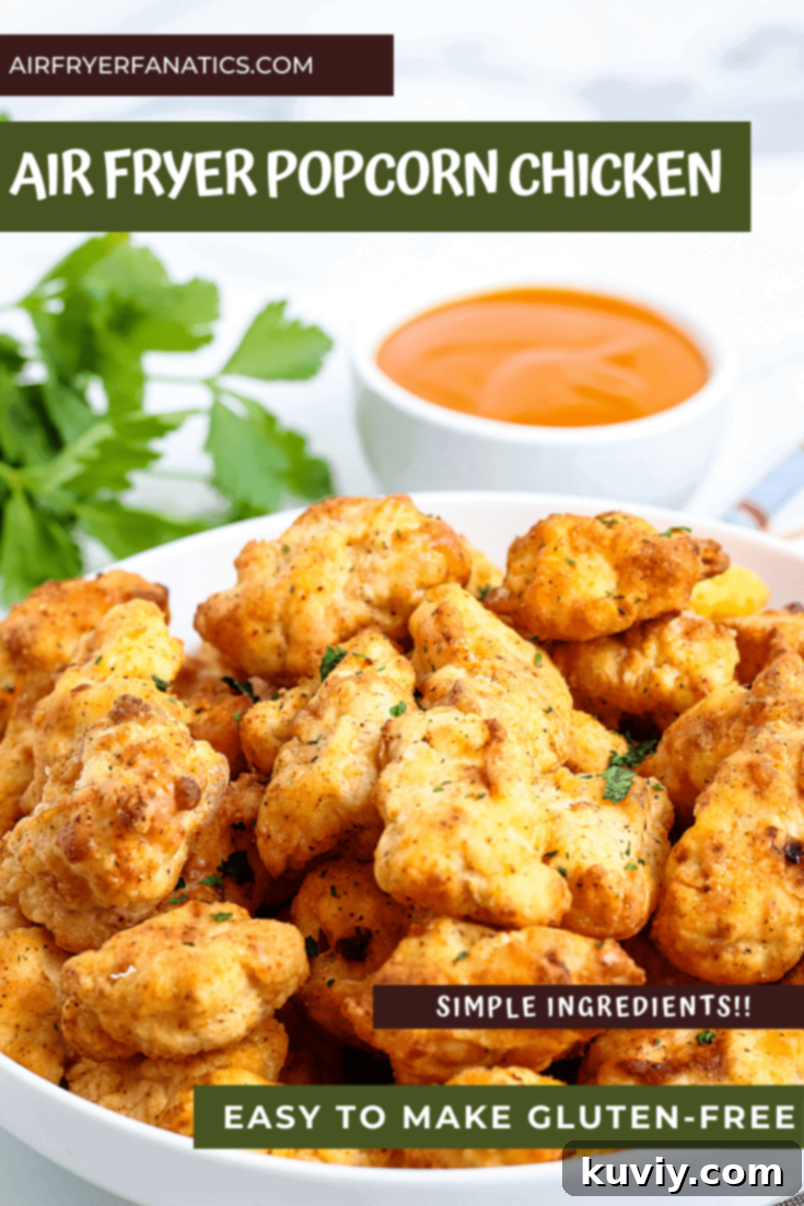 Air Fryer Popcorn Chicken (Gluten-Free)