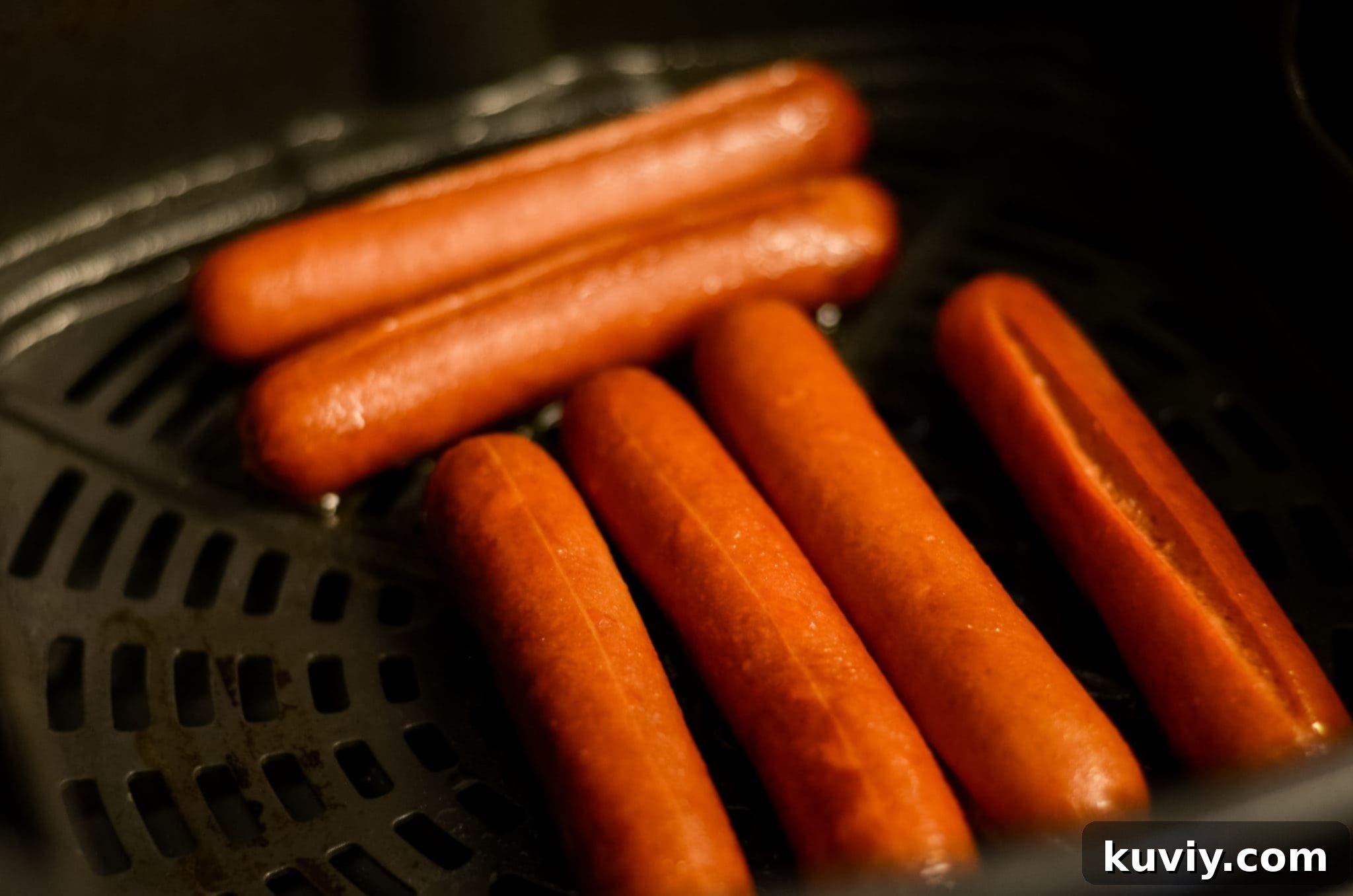 Instant Air Fryer Hot Dogs 5 Minutes 3 air fryer hot dogs