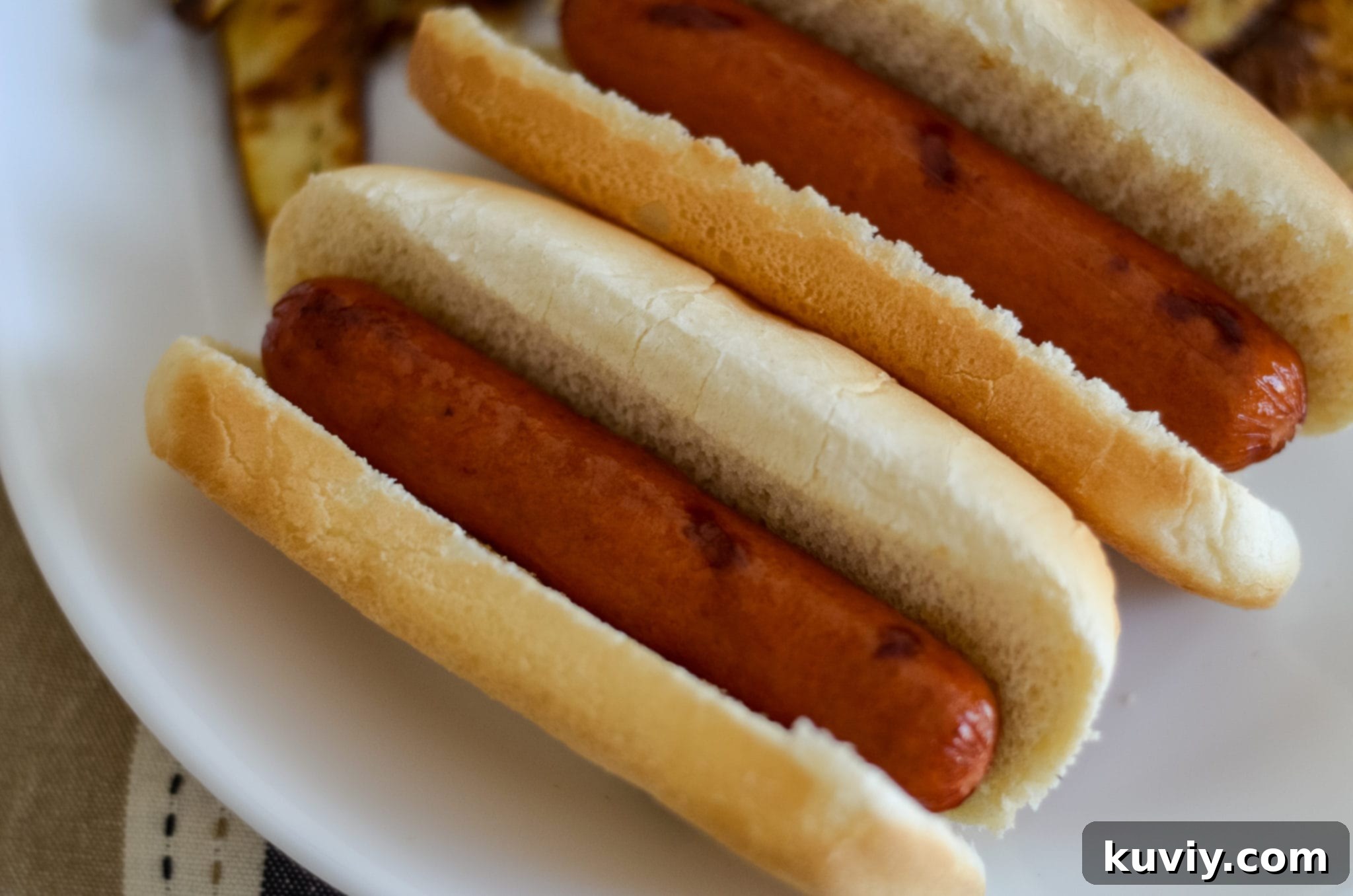 Instant Air Fryer Hot Dogs 5 Minutes 4 air fryer hot dogs