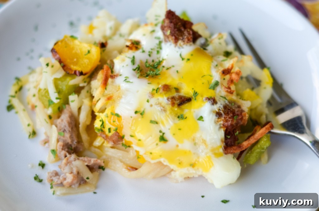 Air Fryer Sausage Breakfast Casserole ingredients