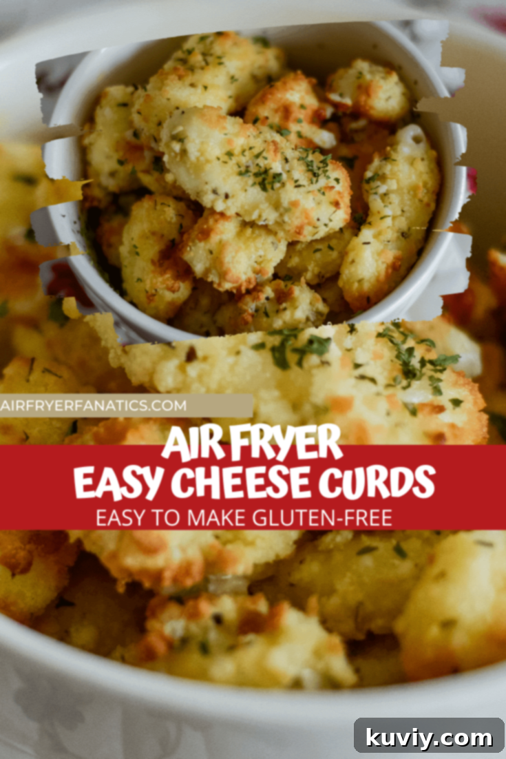 Air Fried Cheese Curds (Gluten-Free)