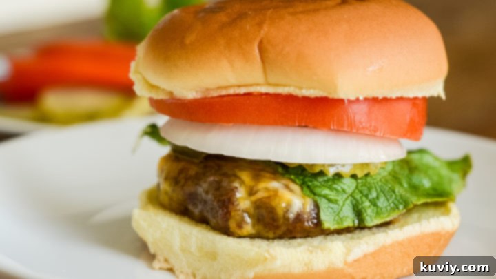 Easy Air Fryer Cheeseburgers