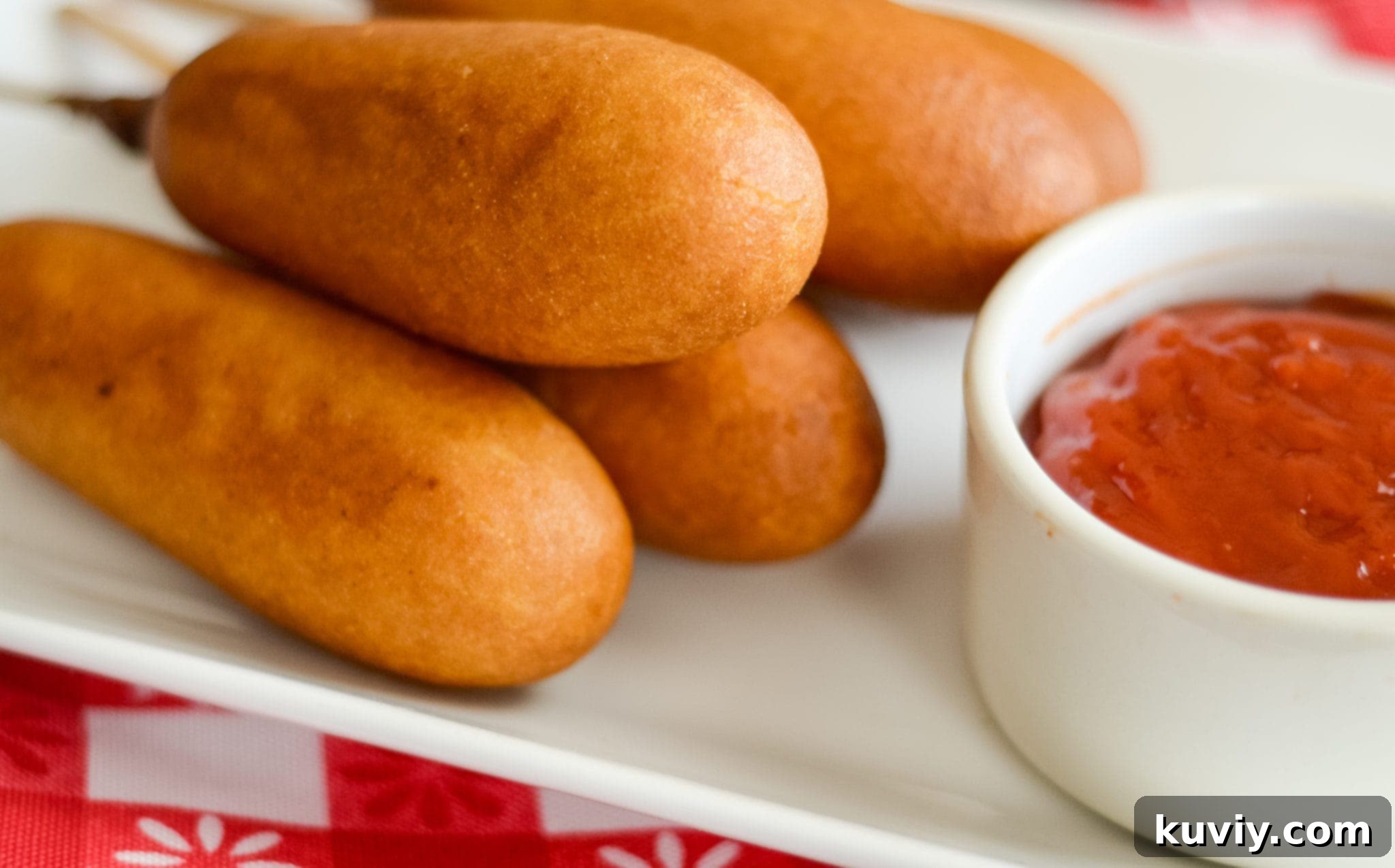 Crispy Air Fryer Frozen Corn Dogs 4 Air Fryer Corn Dogs (From Frozen)