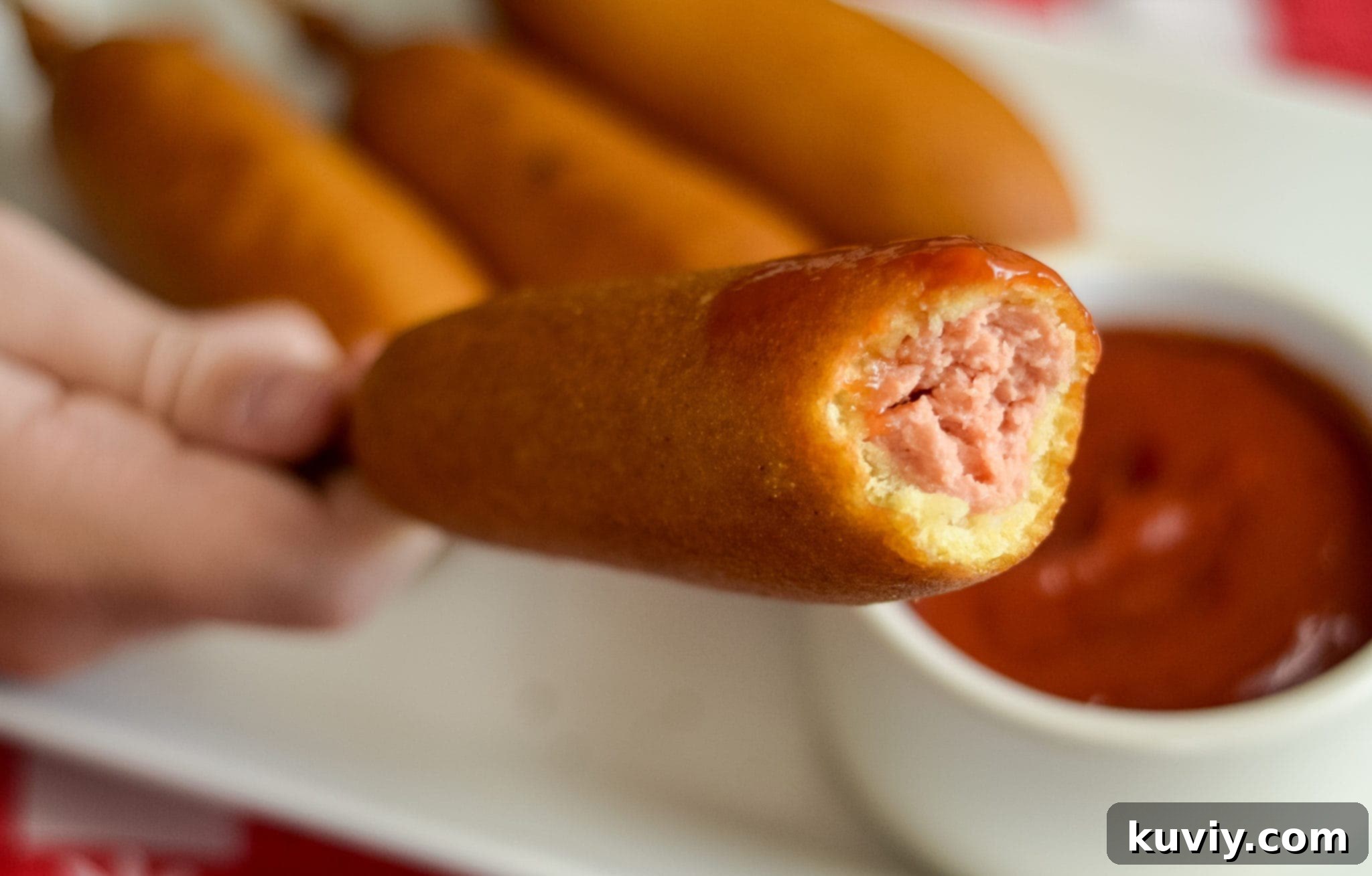 Crispy Air Fryer Frozen Corn Dogs 6 Air Fryer Corn Dogs (From Frozen)