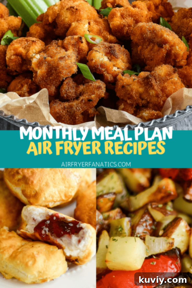 air fryer meal plan for may