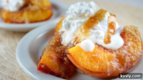Air Fryer Grilled Peaches