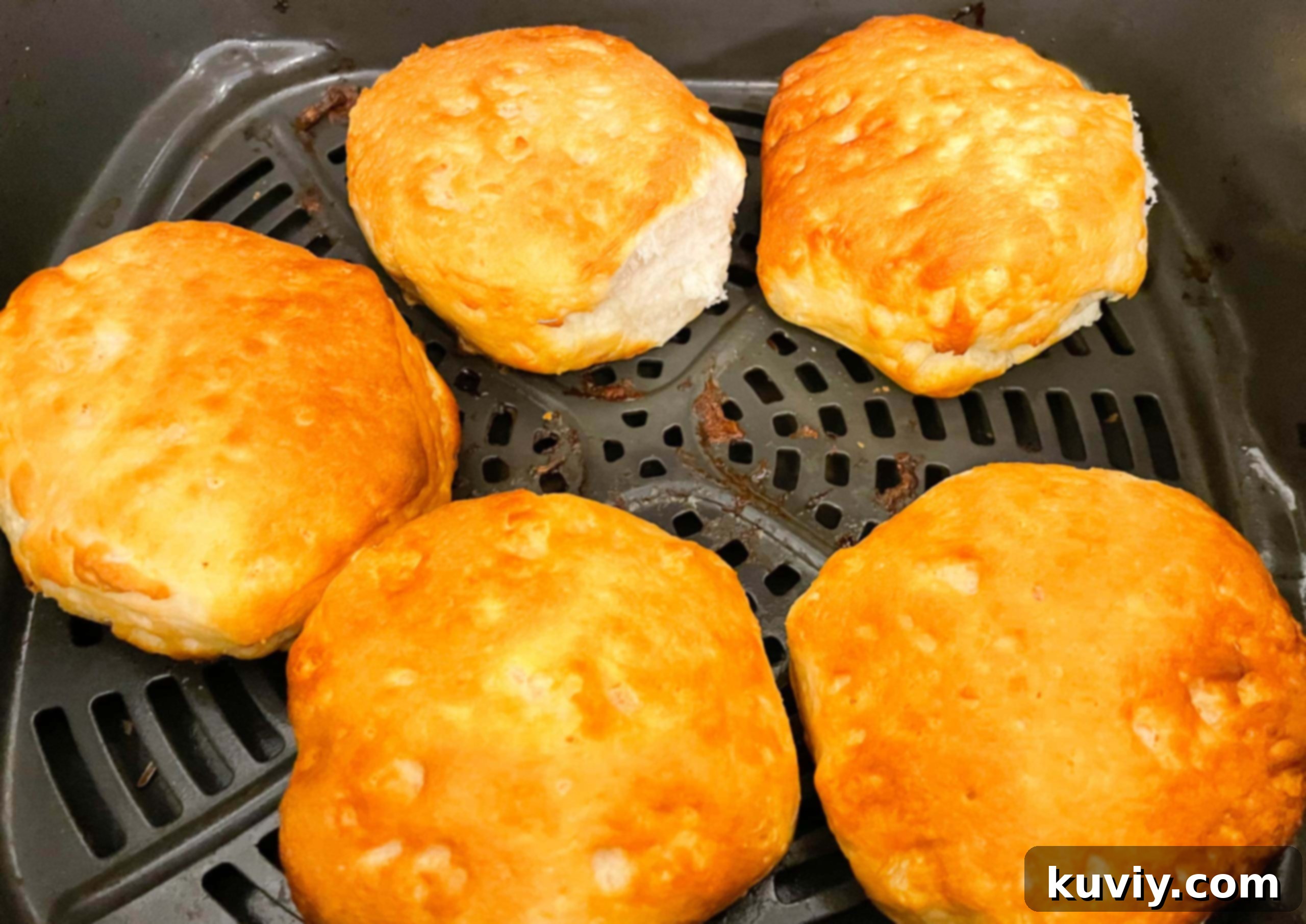 Air Fryer Biscuits Ready in Eight Minutes 3 air fryer biscuits