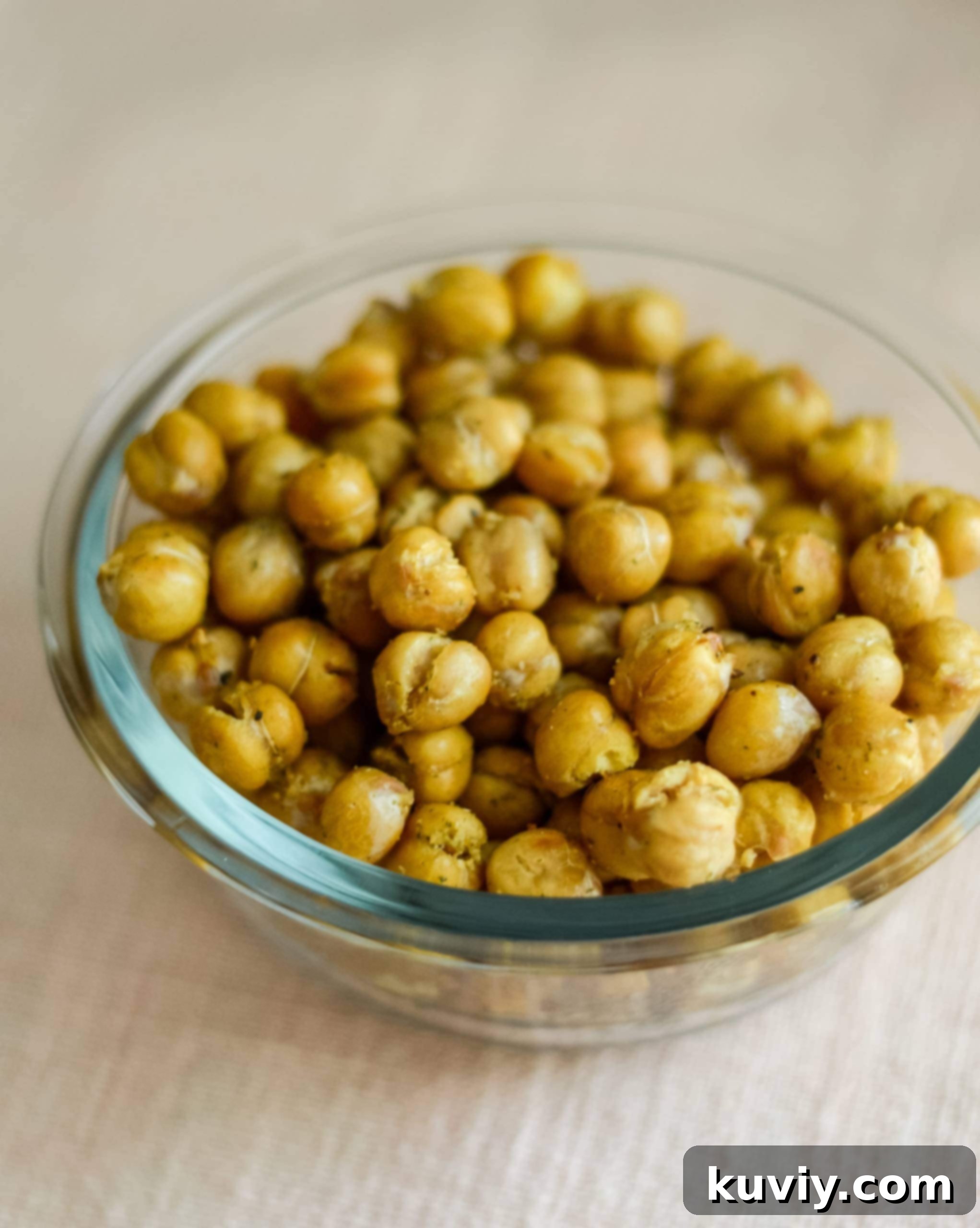 Crispy Air Fryer Chickpeas, a healthy plant-based snack