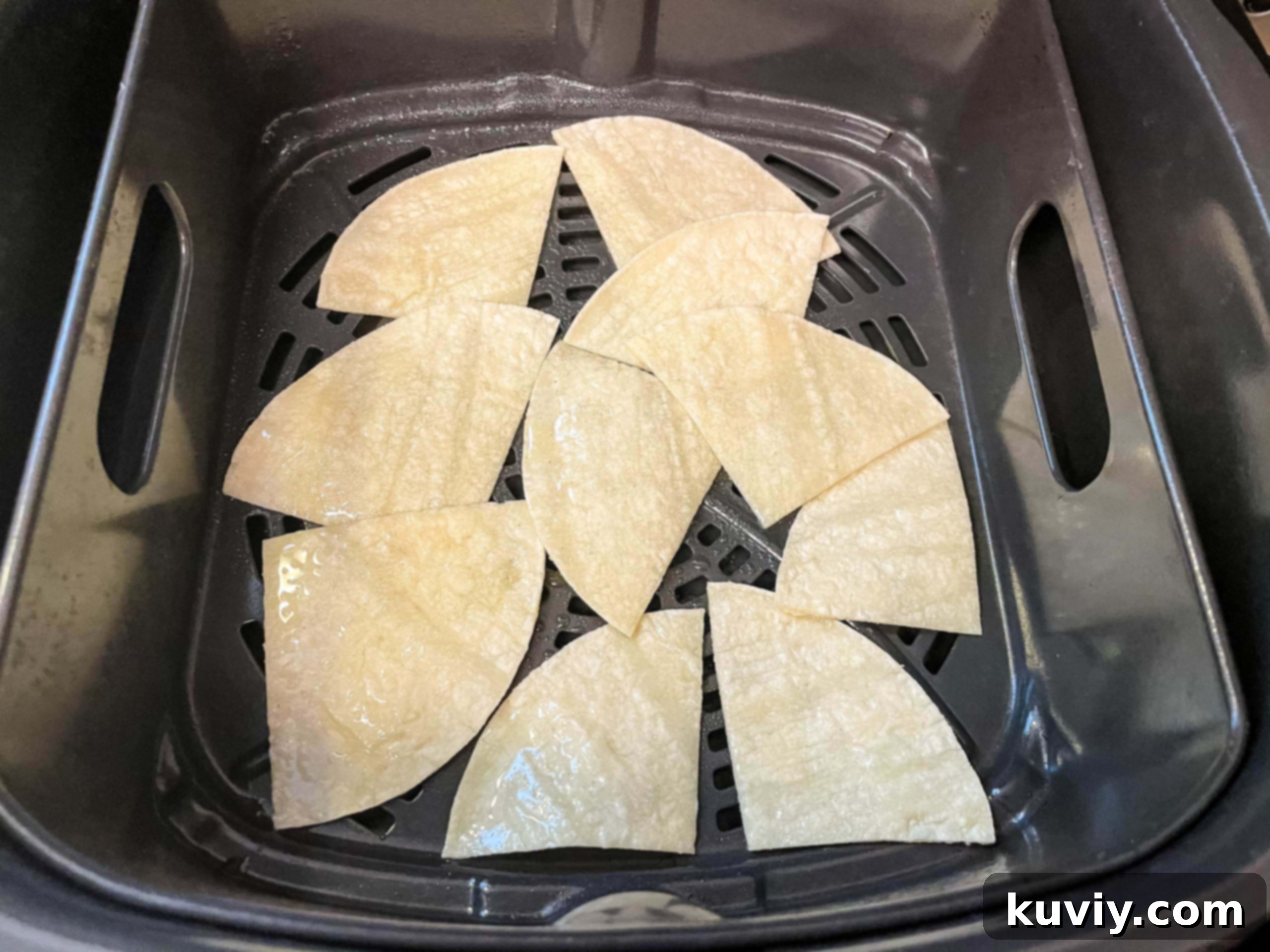 tortillas brushed with oil