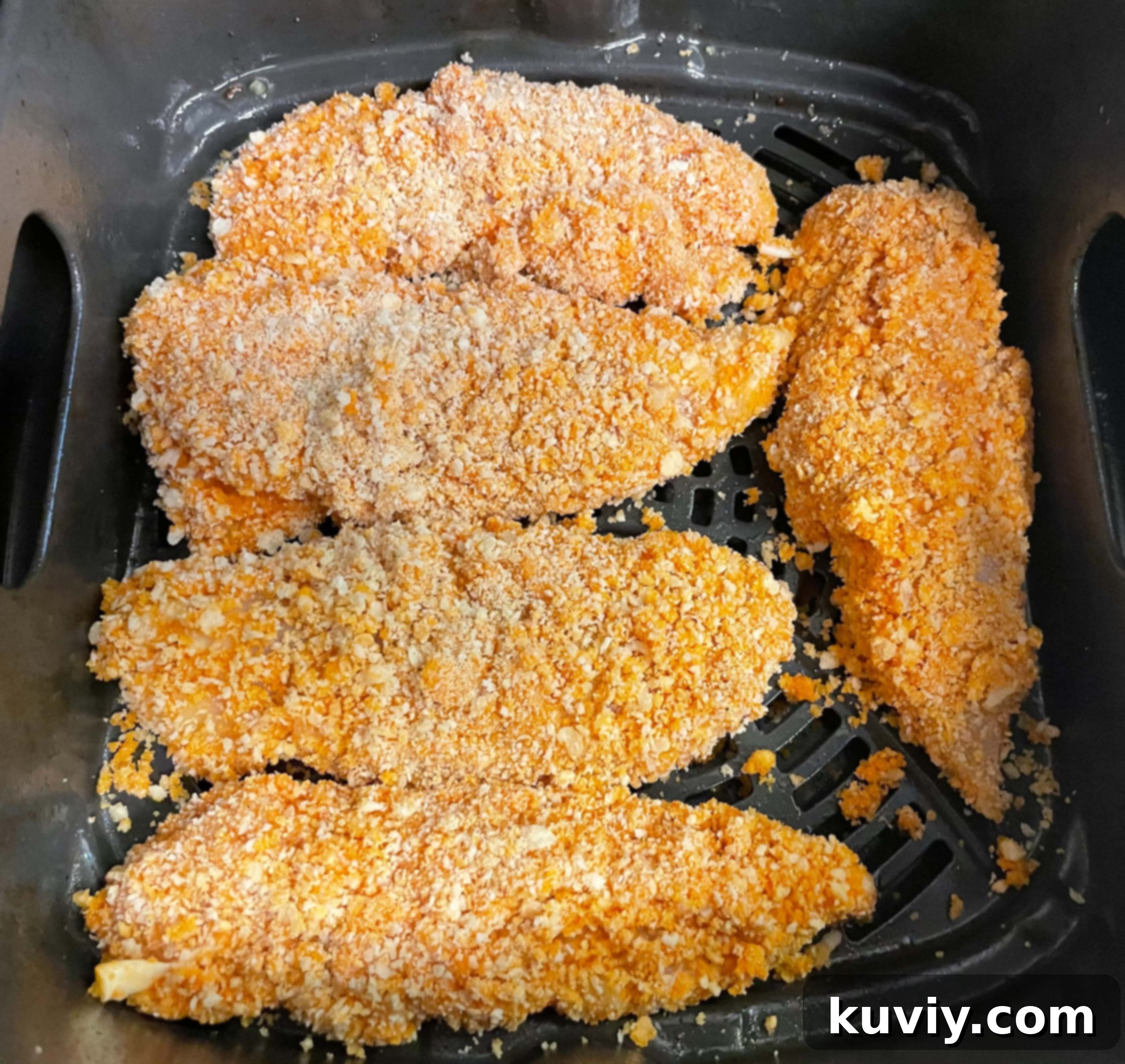 Air Fryer Buffalo Chicken Tenders close-up