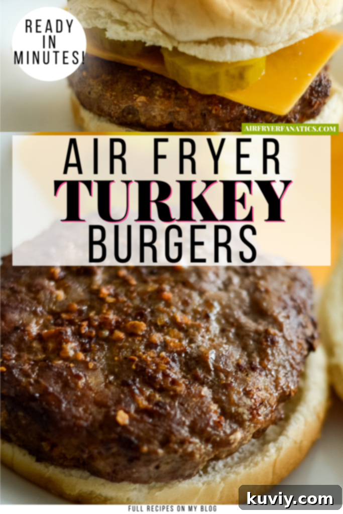 The Ultimate Air Fryer Turkey Burgers 8 air fryer turkey burgers