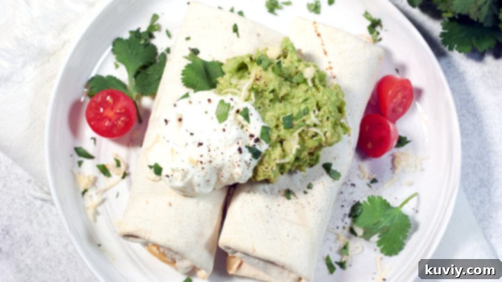 Crispy frozen burritos in an air fryer