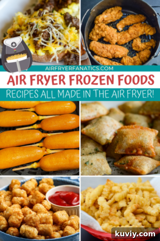 Air Fryer Frozen Favorites 31 A variety of golden, crispy air-fried snacks and appetizers