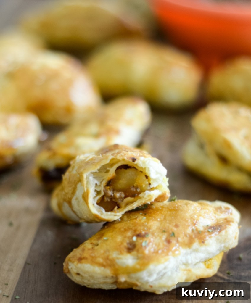 Empanada filling cooking in a Ninja Foodi