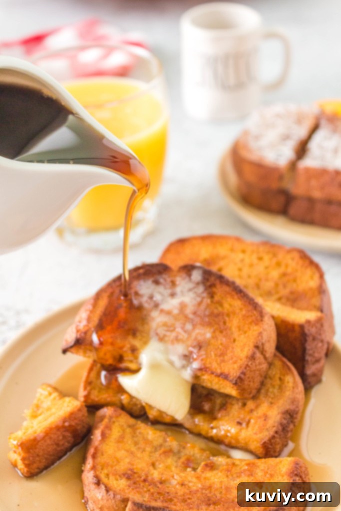air fryer pumpkin french toast sticks ready to be cooked