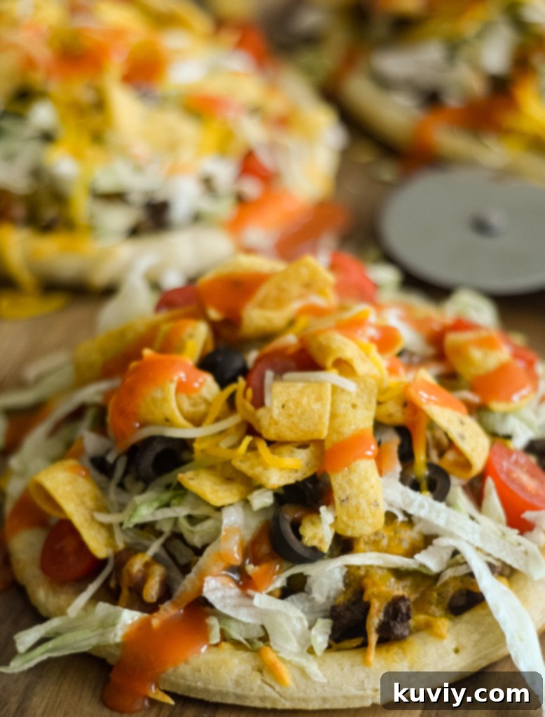air fryer taco pizza