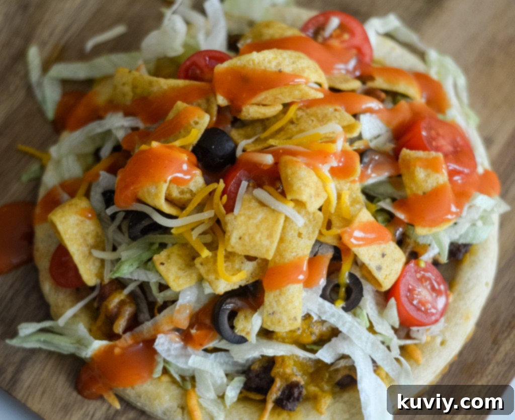 air fryer taco pizza