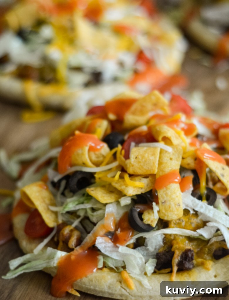 air fryer taco pizza