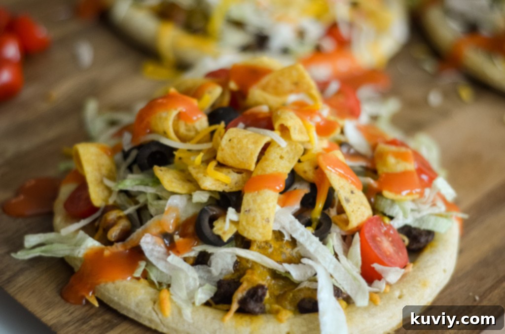 air fryer taco pizza