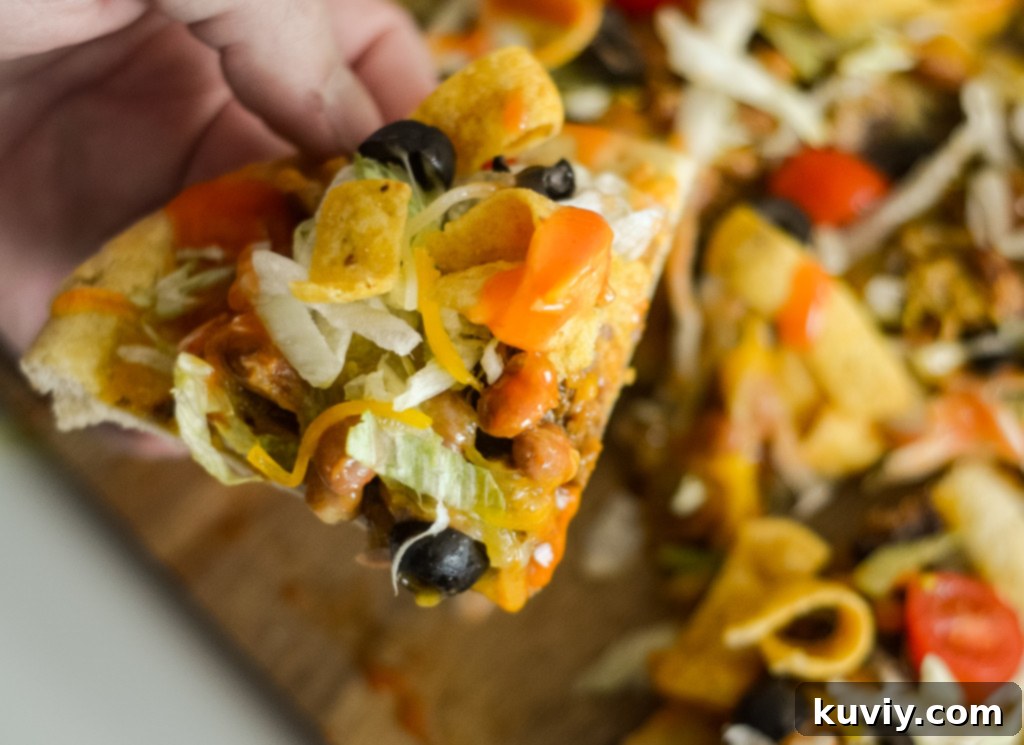 air fryer taco pizza