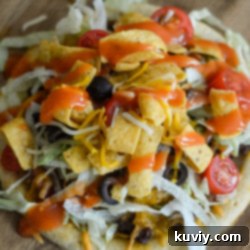 Air Fryer Taco Pizza