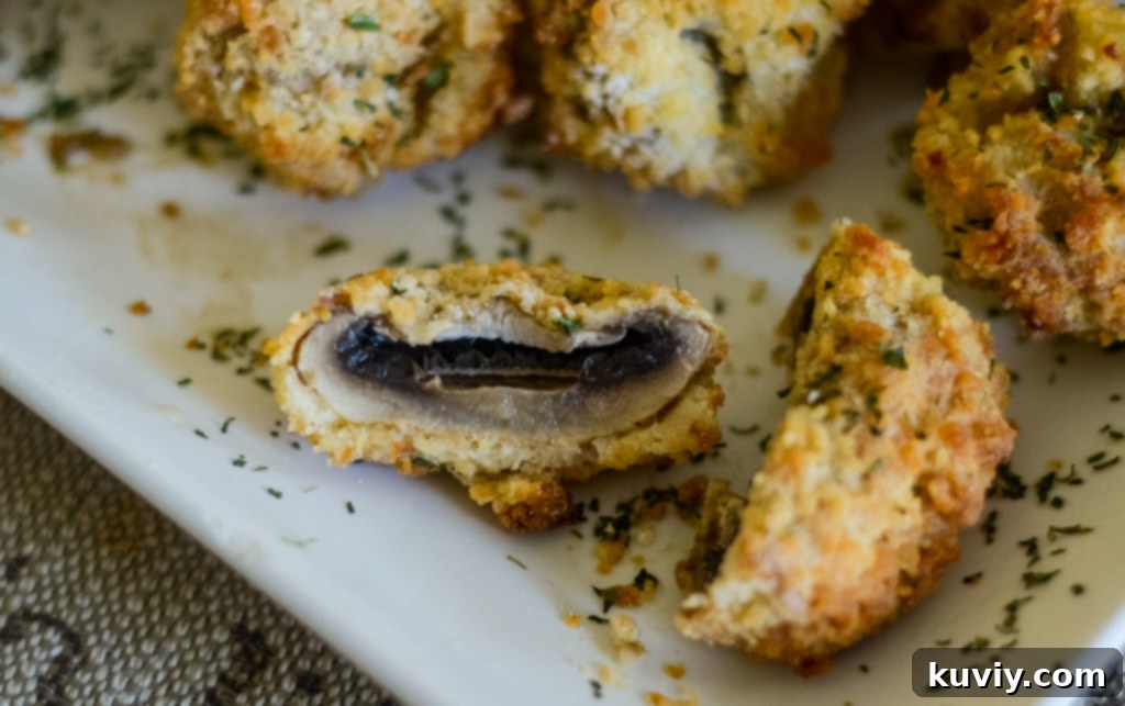 air fried mushrooms