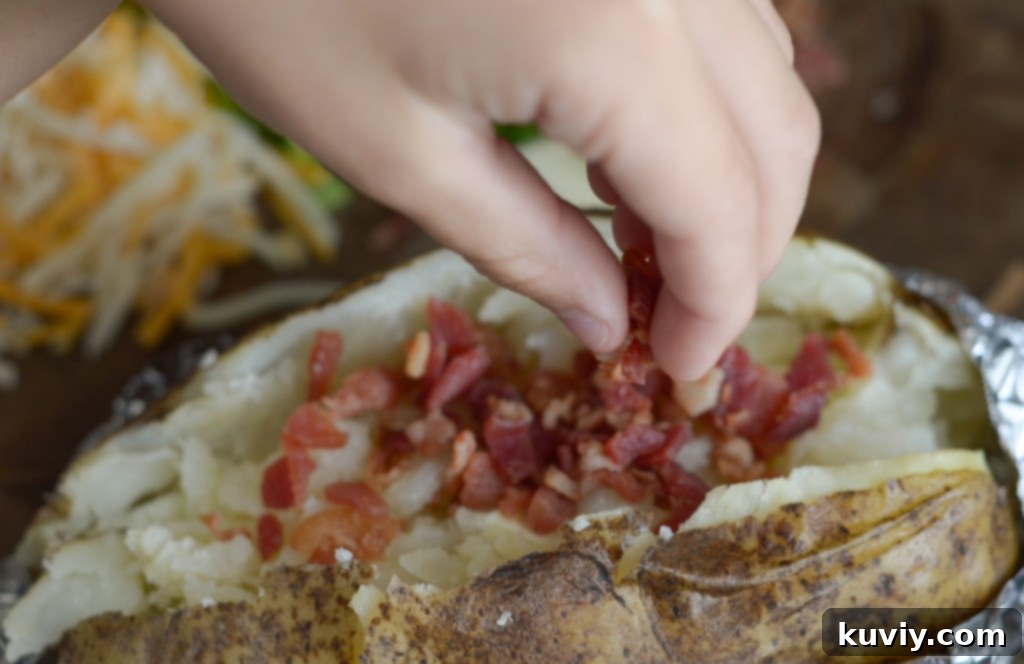 air fryer baked potato toppings