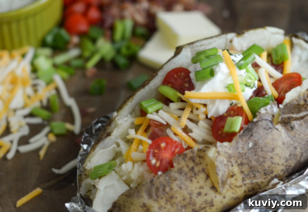air fryer baked potato