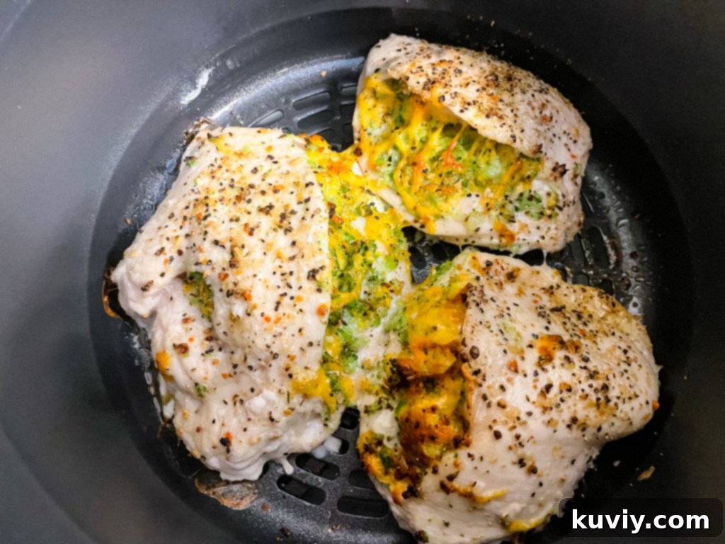 air fryer stuffed chicken breast