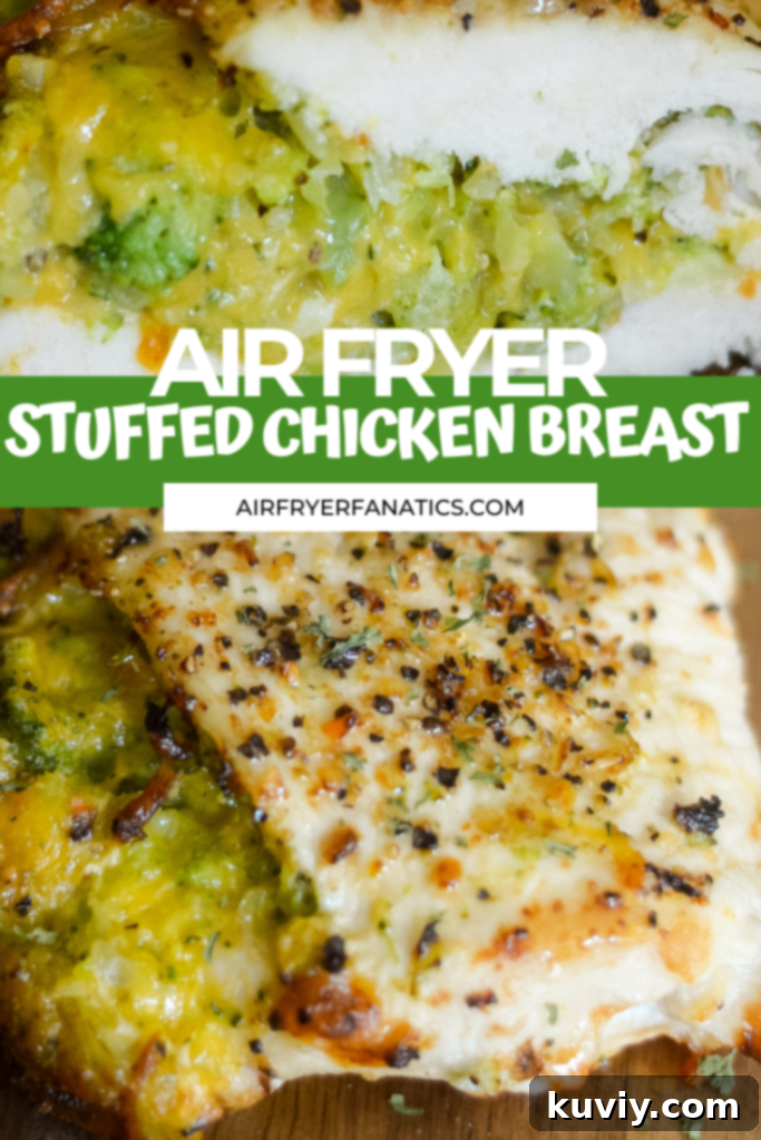 air fryer stuffed chicken breast