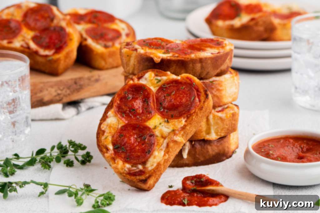 Air Fryer Garlic Bread Pizza Toast served with a fresh green salad
