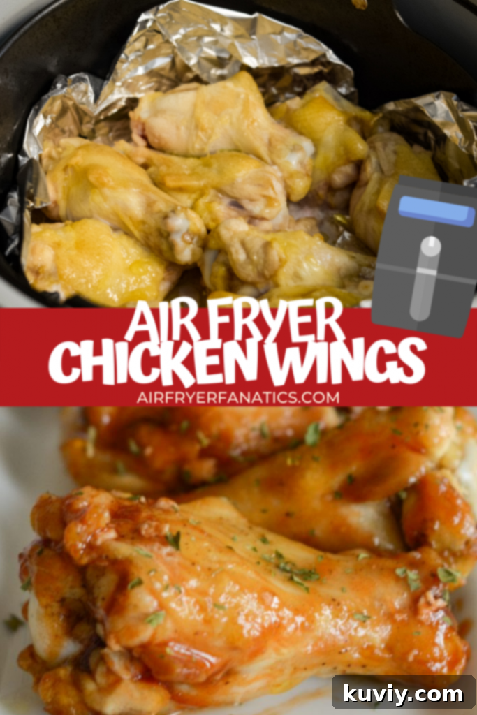 Crispy Air Fryer Chicken Wings for dinner