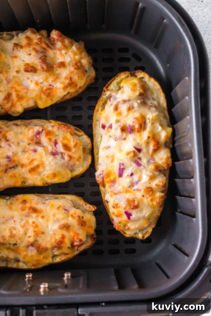 air fryer twice baked potatoes