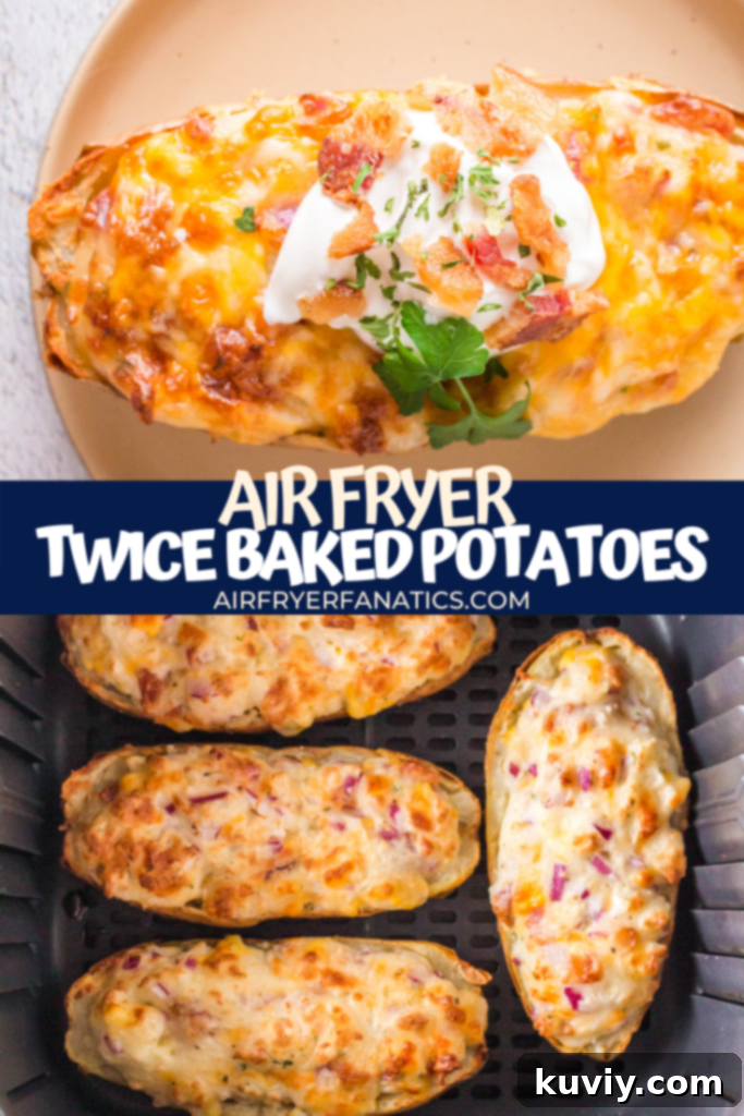 air fryer twice baked potatoes